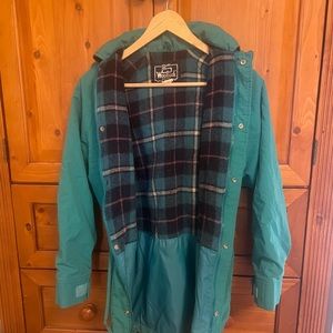 Woolrich women’s wool-lined rain jacket/parka